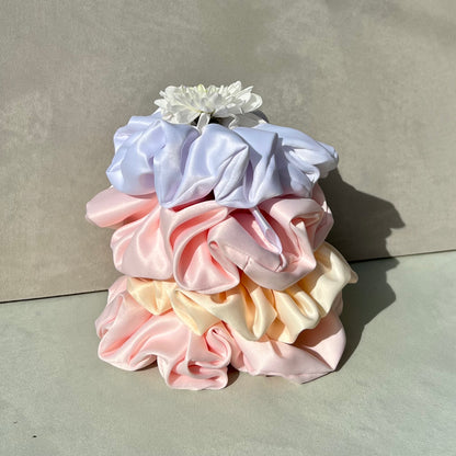 Premium Duchess Satin Hair Scrunchie Handmade-Hair Bows-Luxury Fashion Accessories-Boncamila