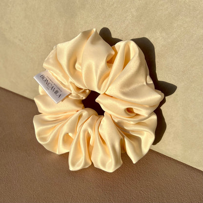 Premium Duchess Satin Hair Scrunchie Handmade-Hair Bows-Luxury Fashion Accessories-Boncamila